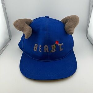 Disney Parks Beauty and the Beast Baseball Cap w Horns Adult Adjustable SnapBack